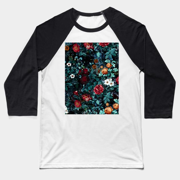 Dark Garden III Baseball T-Shirt by burcukorkmazyurek